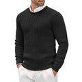 New Men's Casual Sweater Round Neck Long Sleeve Knitted Sweater
